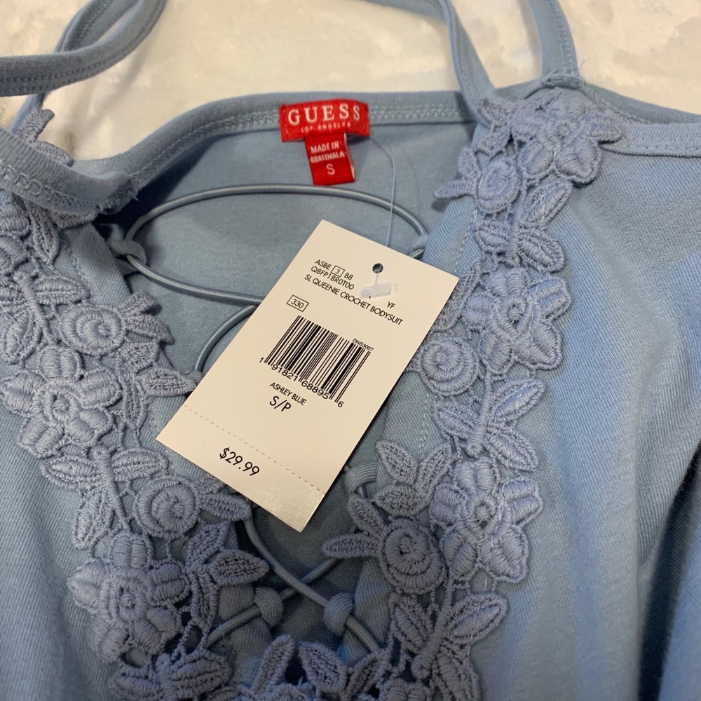 Baby blue guess bodysuit NWT - Picture 3 of 5